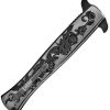 ElitEdge Stiletto Linerlock A/O - Black Handle