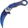 ElitEdge Mermaid Karambit Linerlock - Blue