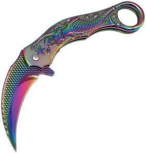 ElitEdge Mermaid Karambit Linerlock - Spectrum