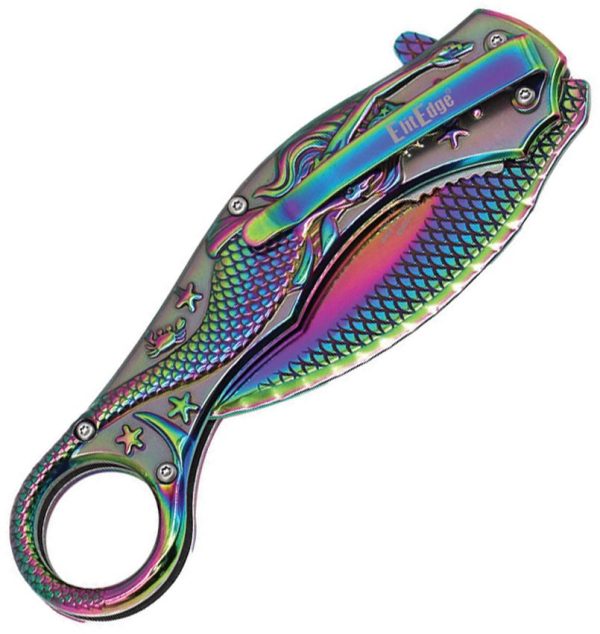 ElitEdge Mermaid Karambit Linerlock - Spectrum