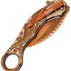 ElitEdge Mermaid Karambit Linerlock - Rose Gold