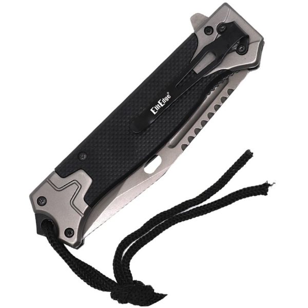 ElitEdge Assisted Linerlock - Black G10 4 inch