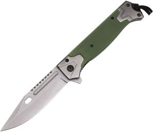 EE10A121GN.jpg ElitEdge Assisted Linerlock - OD Green G10 4 inch
