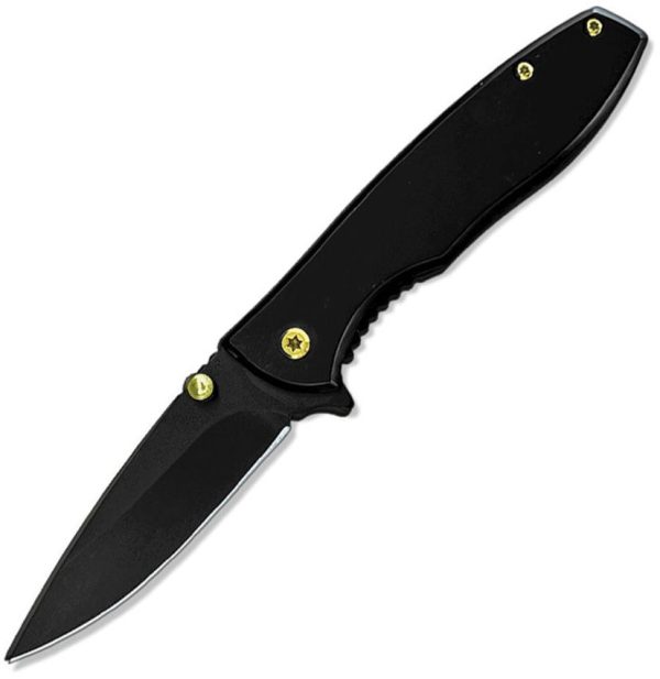 ElitEdge Linerlock A/O Black Assisted Folding Knife