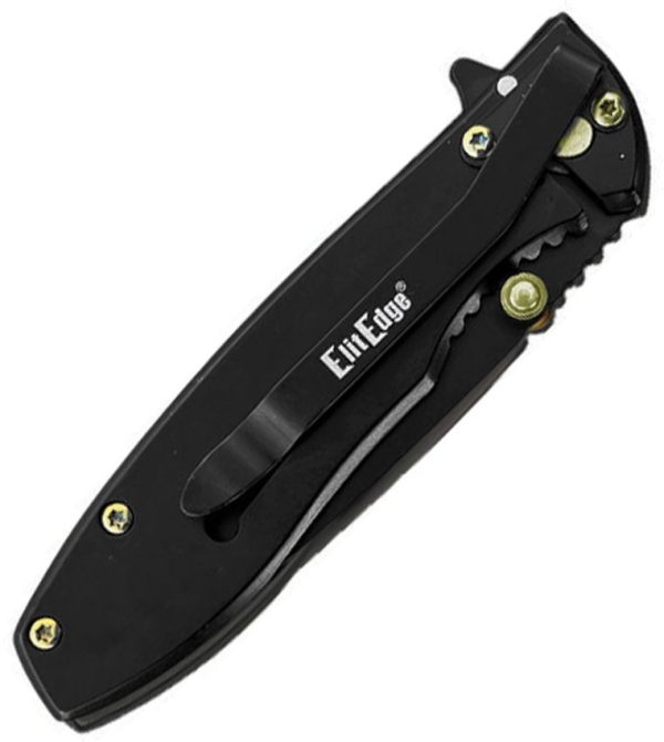 ElitEdge Linerlock A/O Black Assisted Folding Knife