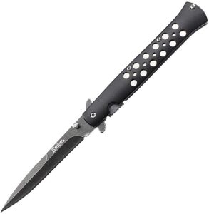 ElitEdge Linerlock A/O Black Stonewash Assisted Knife