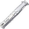 ElitEdge Linerlock A/O Silver Stonewash Assisted Knife