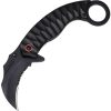 ElitEdge Karambit Linerlock Assisted Opening Black 2.75in