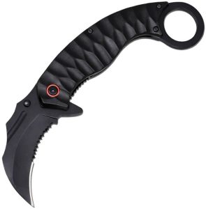ElitEdge Karambit Linerlock A/O Black Assisted Knife