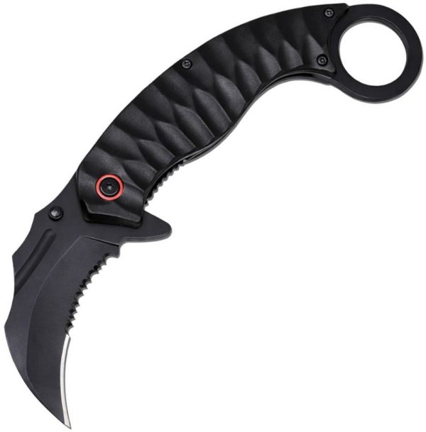 ElitEdge Karambit Linerlock A/O Black Assisted Knife