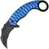 ElitEdge Karambit Linerlock Assisted Opening Blue 2.75"
