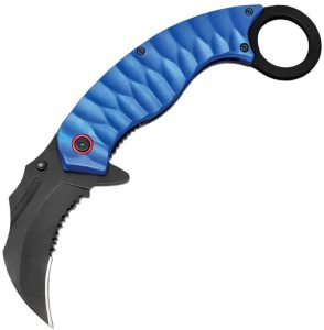 ElitEdge Karambit Linerlock A/O Blue Aluminum