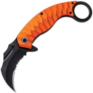 ElitEdge Karambit Linerlock A/O Orange Aluminum