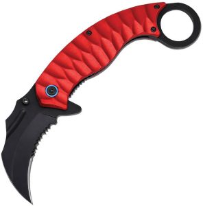 ElitEdge Karambit Linerlock A/O Red Aluminum