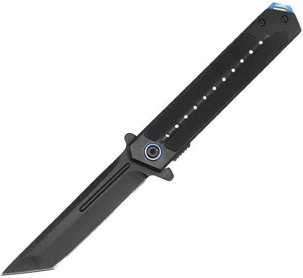 ElitEdge Linerlock A/O Tanto Black/Blue