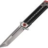 EE10A131GYRT.jpg ElitEdge Linerlock Assisted Opening Folding Knife 3.75" Tanto Gray