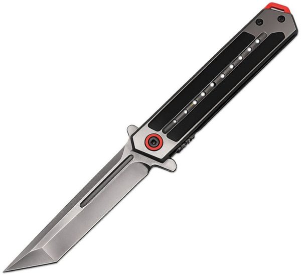 ElitEdge Linerlock A/O Tanto Gray/Red