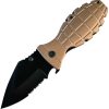 ElitEdge Grenade Linerlock A/O Tan Assisted
