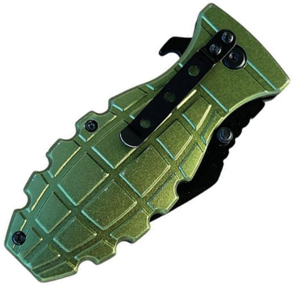 ElitEdge Grenade Linerlock A/O Green Assisted