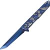 ElitEdge Dragon Blue Assisted Opening Folding Knife Linerlock 3.5"