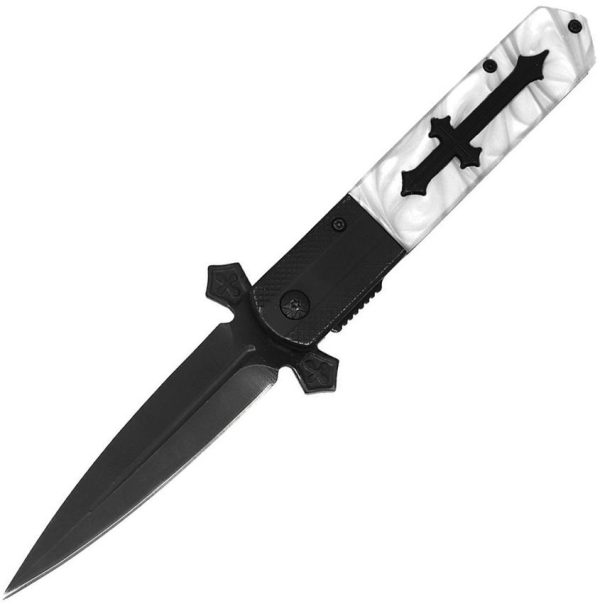ElitEdge Knight Warrior Linerlock - White/Black