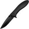 ElitEdge Assisted Opening Linerlock Folding Knife Black 2.88in Blade