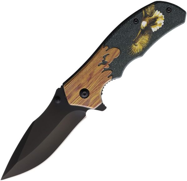 ElitEdge Eagle Linerlock A/O - Black 420C