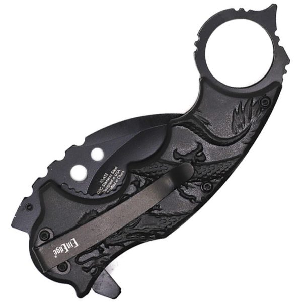 ElitEdge Red Dragon Karambit Assisted Opening Knife