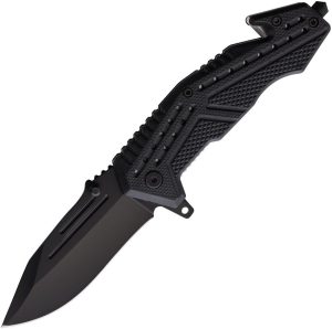 EE10A66BK.jpg ElitEdge Black 420C Linerlock Assisted Opening Utility