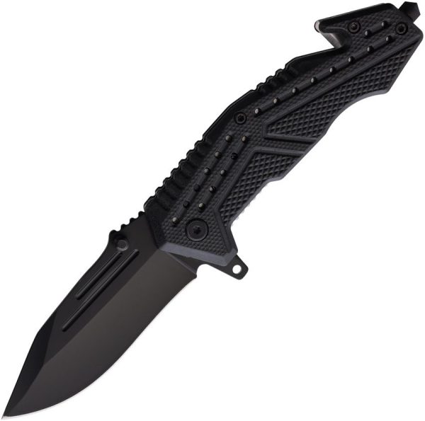 ElitEdge Black 420C Linerlock Assisted Opening Utility