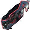 ElitEdge Dragon Rescue Black Red Aluminum Linerlock A/O