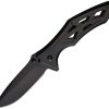 ElitEdge Linerlock A/O Black Stonewash 420 Stainless