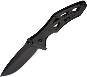 ElitEdge Linerlock A/O Black Stonewash 420 Stainless