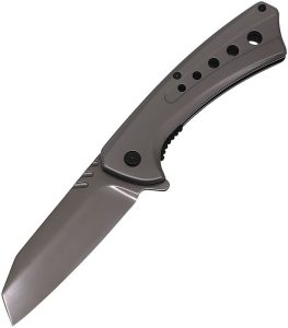 ElitEdge Linerlock A/O Gray 440C Coated Blade Knife