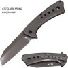 ElitEdge Linerlock A/O Gray 440C Coated Blade Knife