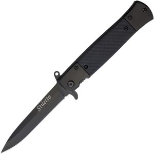 ElitEdge Stiletto Linerlock A/O Black 420C Stonewash