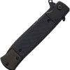 ElitEdge Stiletto Linerlock A/O Black 420C Stonewash