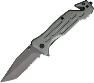 ElitEdge Rescue Linerlock Assisted Opening Tanto Gray