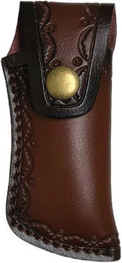 ElitEdge Linerlock Damascus Wood Folding Knife 3" Blade