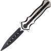 ElitEdge Linerlock Assisted Opening Dagger Silver Black
