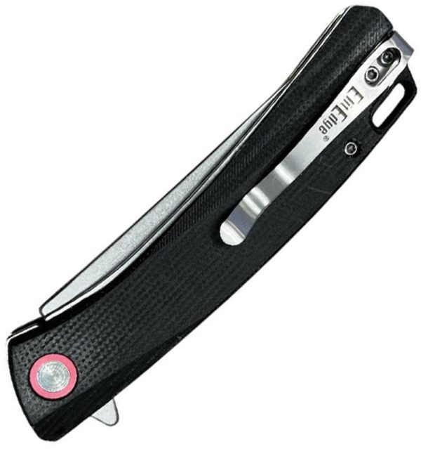 ElitEdge Linerlock Black Micarta D2 Blade