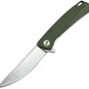 ElitEdge Linerlock Green Micarta D2 Blade