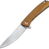 ElitEdge Linerlock Tan Micarta D2 Blade