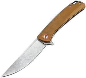 ElitEdge Linerlock Tan Micarta D2 Blade