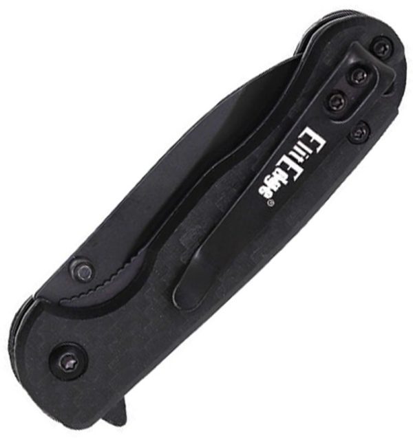 ElitEdge Linerlock Carbon Fiber Black Blade