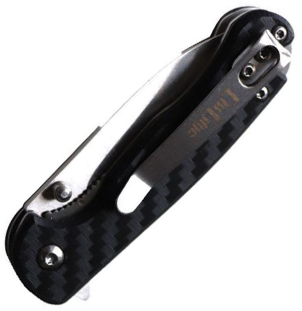 ElitEdge Linerlock Carbon Fiber Satin Blade