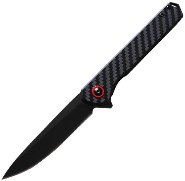 ElitEdge Linerlock Carbon Fiber Black Spear Point