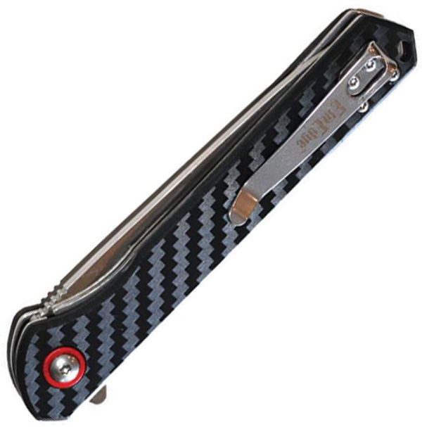 ElitEdge Linerlock Carbon Fiber Satin Spear