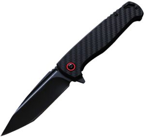 ElitEdge Linerlock Carbon Fiber Tanto Black
