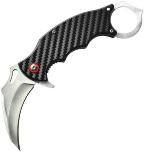 ElitEdge Karambit Linerlock Carbon Fiber Folding Knife